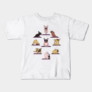 Frenchie Yoga Kids T-Shirt